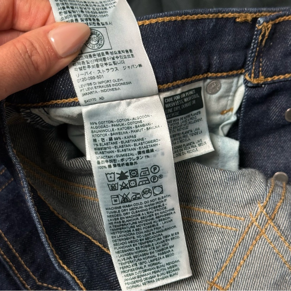 Levi's Deep Indigo Ribcage Bootcut Flare Jeans - Picture 8 of 9